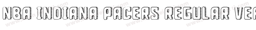 NBA Indiana Pacers Regular Version字体转换